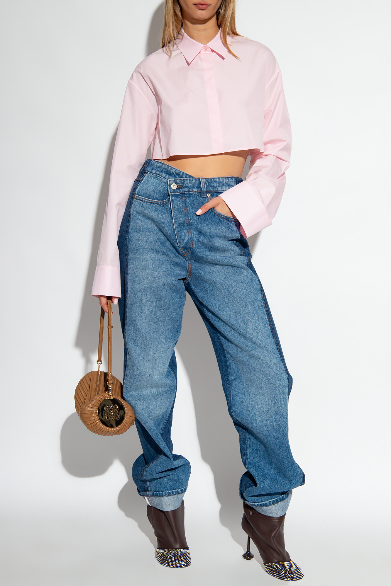 Pink Cropped shirt Loewe - SchaferandweinerShops Japan